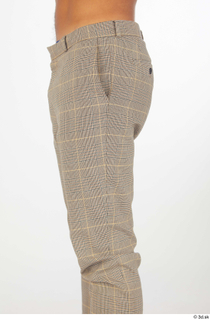 Nathaniel buttock casual checkered skinny trousers dressed thigh 0001.jpg